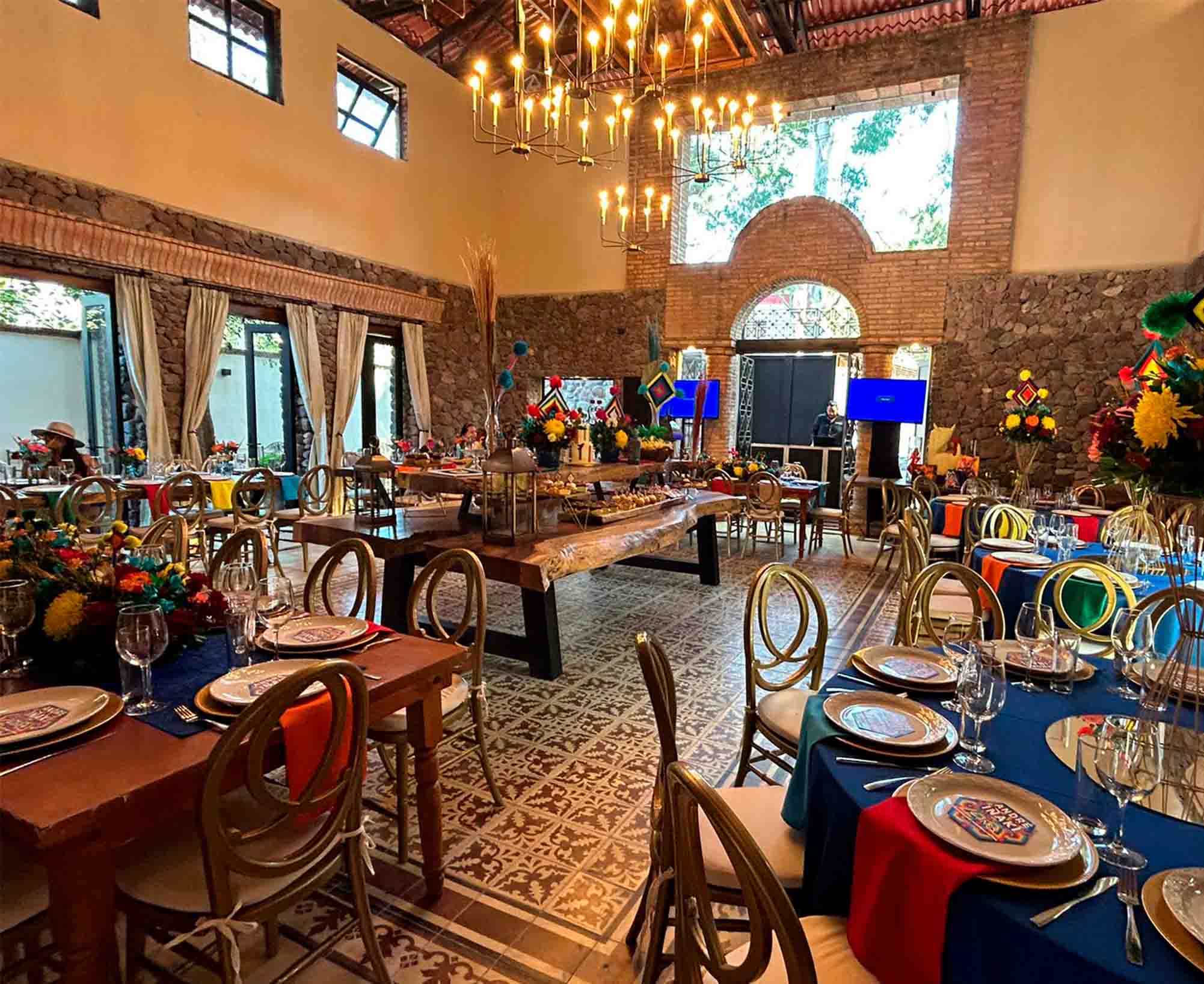 instalaciones interiores de Quinta Pichón adecuado para llevar acabo un evento social.